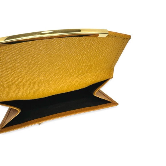 Salvatore Ferragamo Gancini Wallet in Mustard Yellow! - Picture 5 of 15